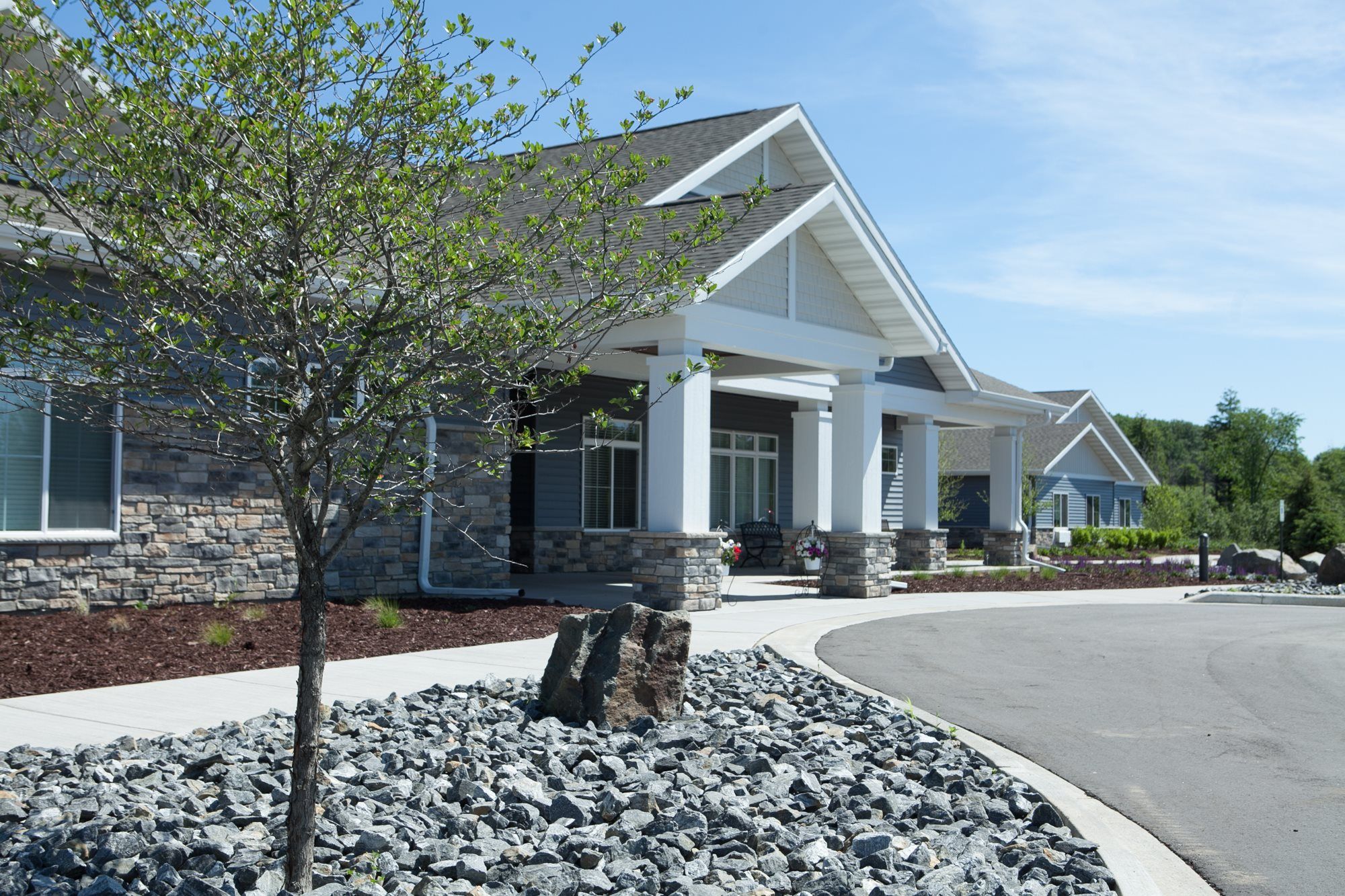 Front entrance of the assisted living community